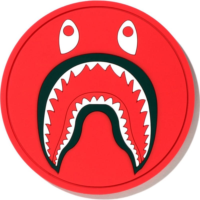 Women Bape Shark Rubber Coaster Home Red USA | EE7489049