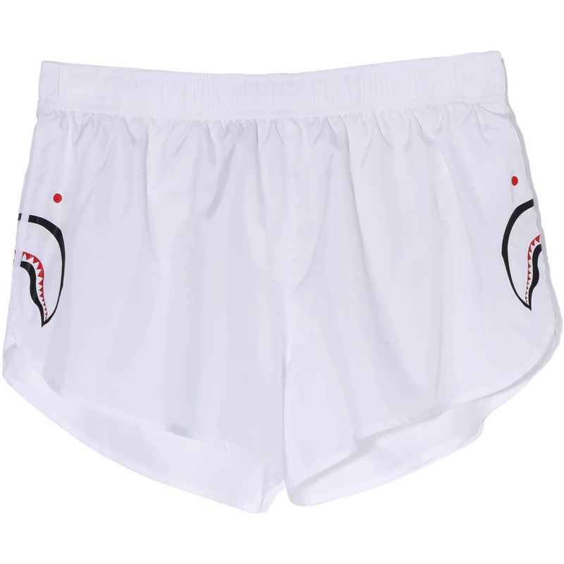 Women Bape Shark Running Shorts Shorts White USA | PX8328838