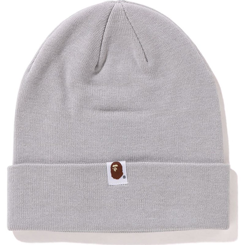 Women Bape Side Crystal Sta Knit Cap Caps Gray USA | UN4853983