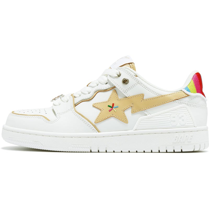 Women Bape Sk8 Sta 'rainbow' By Bapy® Sneakers White Beige USA | DU4956996