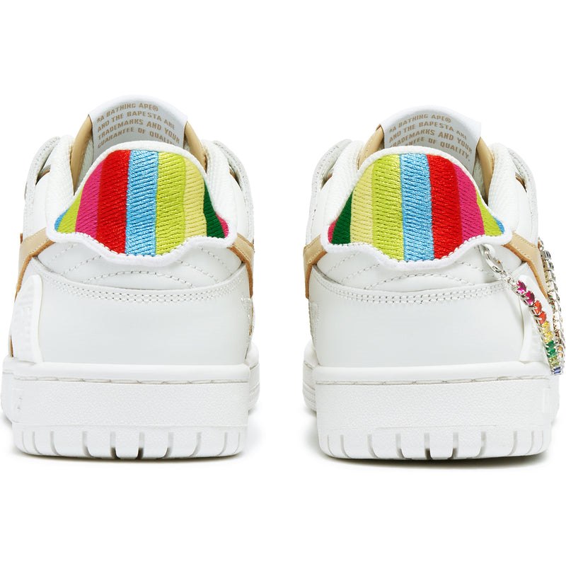 Women Bape Sk8 Sta 'rainbow' By Bapy® Sneakers White Beige USA | DU4956996