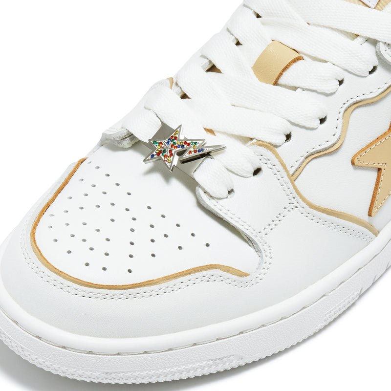 Women Bape Sk8 Sta 'rainbow' By Bapy® Sneakers White Beige USA | DU4956996