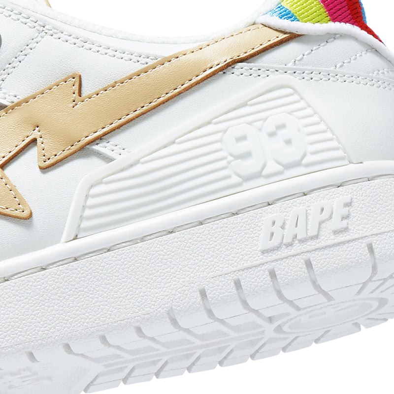 Women Bape Sk8 Sta 'rainbow' By Bapy® Sneakers White Beige USA | DU4956996