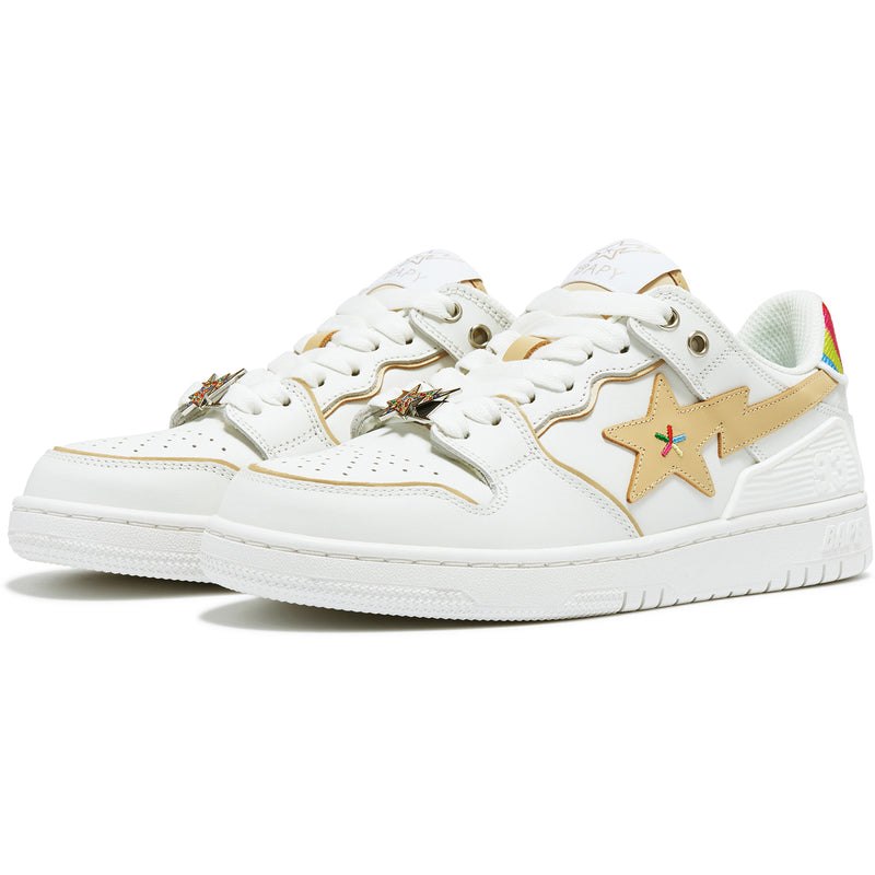 Women Bape Sk8 Sta \'rainbow\' By Bapy® Sneakers White Beige USA | DU4956996