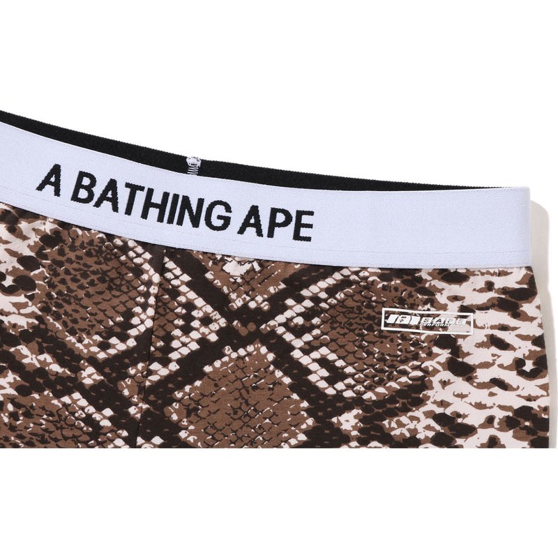 Women Bape Snake Pattern Biker Shorts Shorts Beige USA | FR2476946