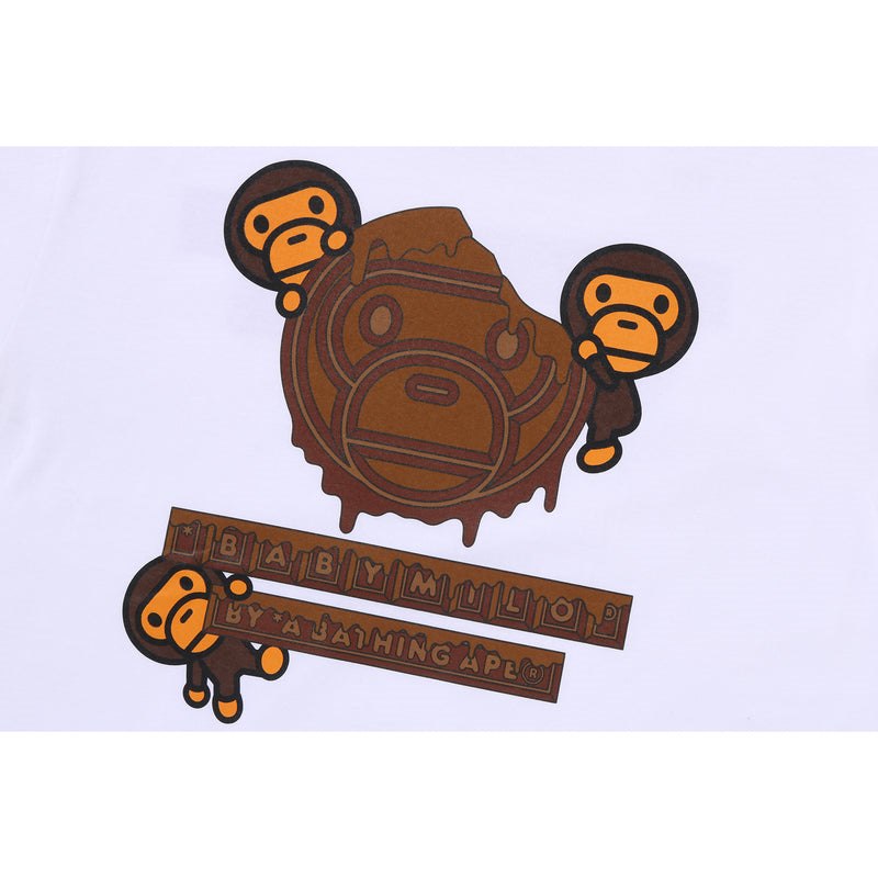 Women Bape Valentine Chocolate Baby Milo Tee T Shirts White USA | GT1629069