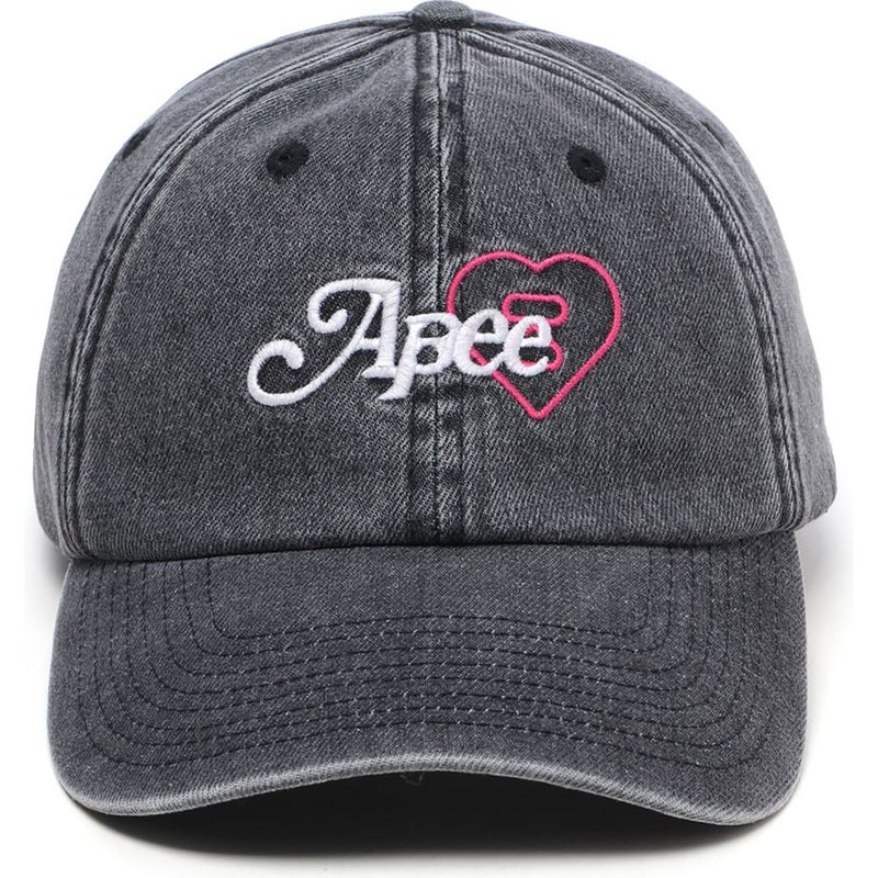 Women Bape Washed Denim Cap Caps Black USA | VW4541351