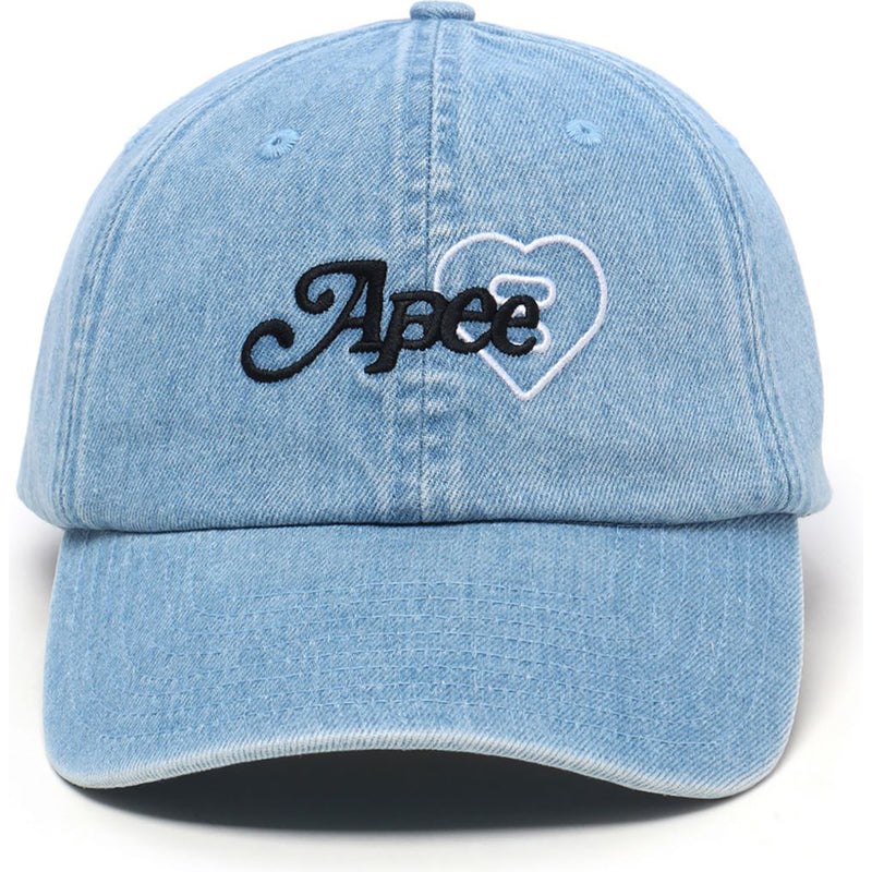 Women Bape Washed Denim Cap Caps Light Indigo USA | JJ5452142