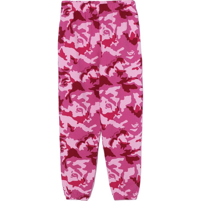 Women Bape Woodland Camo Sweat Pants Pants Pink USA | DN1689169