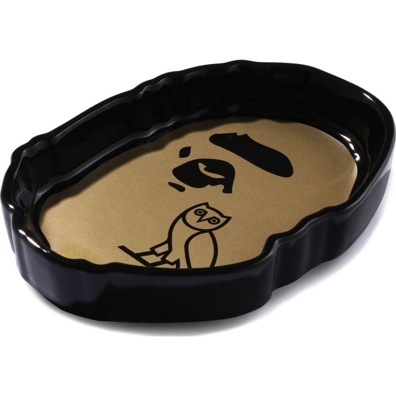 Women Bape X Ovo Ape Head Cigar Ashtray Home Gold USA | GS6871081