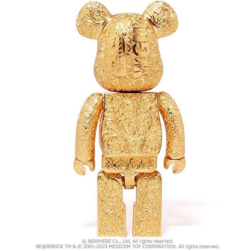 Women Bape X Royal Selangor Shark Be@rbrick 400% Figure Gold USA | KS8990690