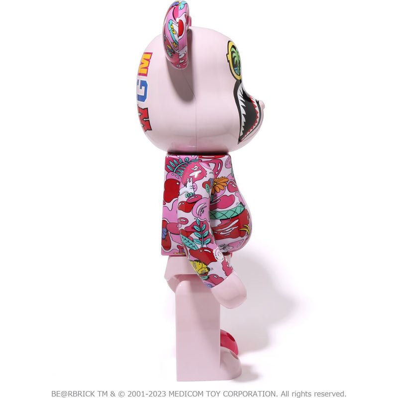 Women Bape X Steven Harrington Shark Be@rbrick 1000% Figure Pink USA | QE8254124