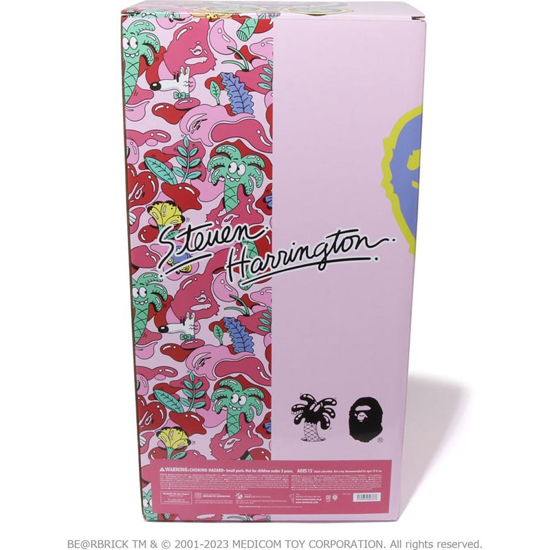 Women Bape X Steven Harrington Shark Be@rbrick 1000% Figure Pink USA | QE8254124